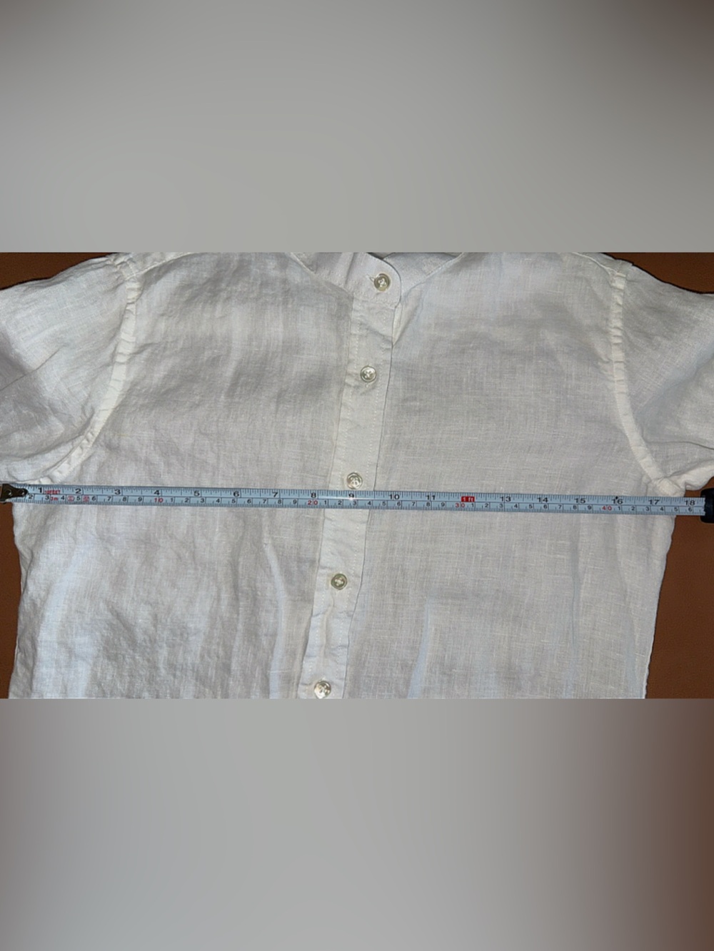 Like New Camixa Lina White Linen Button Down Shirt Size: XS - Picture 13 of 14